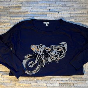Joie motorcycle graphic sweater
